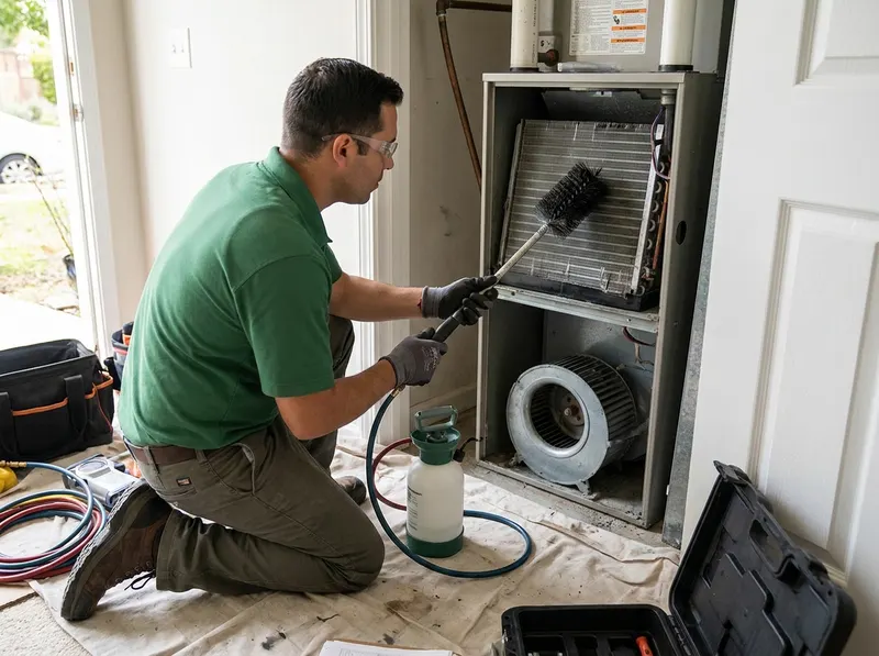 Evaporator Coil and Blower Wheel Cleaning in San Jose, CA